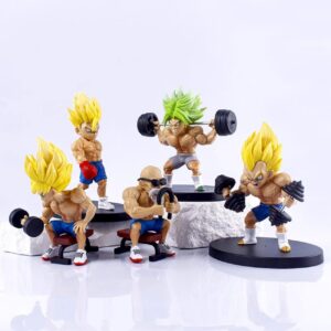 Dragon Ball Fitness Series Set of 5 PVC Action Figure | Anime Collectible | Decorative Item | 9-14 Cm | Assorted Design | Box Packing