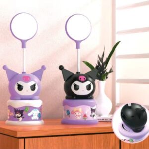 Kawaii Theme Table Lamp with USB Cable | Rechargeable | 360° Rotation | Night LED Light with Sticker | Assorted Design & Prints | Box Packing