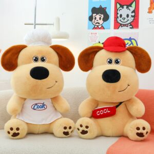 Cute Dog Plush Toy for Kids | Washable & Huggable | Soft Toy | Imported Skin | Big Size | 50 Cm | Assorted Colors | OPP Packing