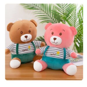 Hello Teddy Plush Toy for Kids | 30 Cm | Imported Skin | Soft Toys | Assorted Colors | OPP Packing