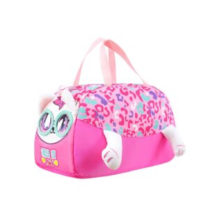 Polyester Duffle Bag for Kids with Adjustable Shoulder Strap & Handle | 26*47*22 Cm | Cartoon Shaped | Assorted Colors & Prints | OPP Packing