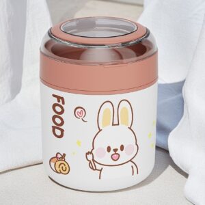 Stainless Steel Breakfast Bowl Spoon & Handle | Double Wall Insulated | Portable & Leakproof | 530 Ml | Assorted Colors