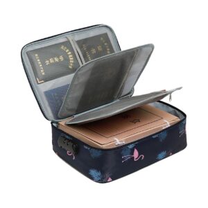 Travel Documents Organizer Bag with Handle | A4  | 38*27*10CM |3 Layer Design & Zip Closure | Assorted Colors | OPP Packing