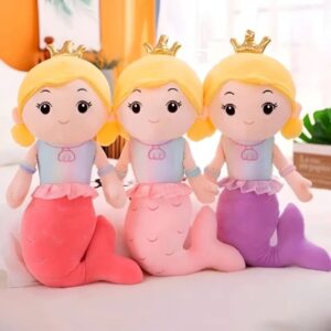 Big Size Mermaid Plush Toy for Kids | Imported Skin | Assorted Colors | OPP Packing